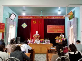 Chi bộ trường TH Kỳ Ninh sinh hoạt điểm tháng 11.