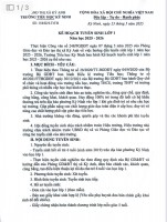 TRƯỜNG TIỂU HỌC KỲ NINH TRIỂN KHAI KẾ HOẠCH TUYỂN SINH LỚP 1 NĂM HỌC 2025 - 2026