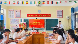 CHI BỘ TRƯỜNG TIỂU HỌC KỲ NINH SINH HOẠT THÁNG 10 VỚI CHỦ ĐỀ: NÊU CAO TÍNH TIÊN PHONG GƯƠNG MẪU, TINH THẦN TRÁCH NHIỆM CỦA MỖI ĐẢNG VIÊN TRONG VIỆC THỰC HIỆN NHIỆM VỤ ĐƯỢC GIAO ĐỂ XÂY DỰNG CHI BỘ TRONG SẠCH VỮNG MẠNH