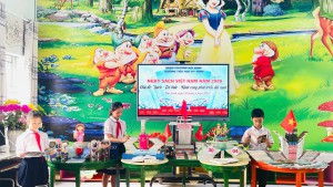 LAN TỎA VĂN HÓA ĐỌC TỪ NGÀY SÁCH VIỆT NAM TẠI TRƯỜNG TIỂU HỌC KỲ NINH.