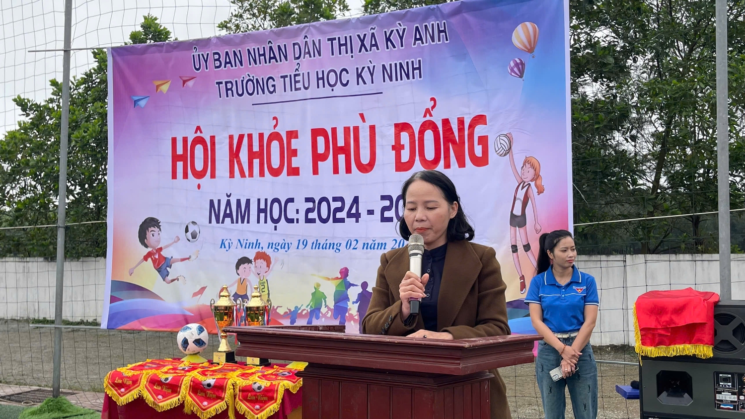 cô giáo: Nguyễn Thị Kim Chi - Phát biểu khai mạc HKPĐ