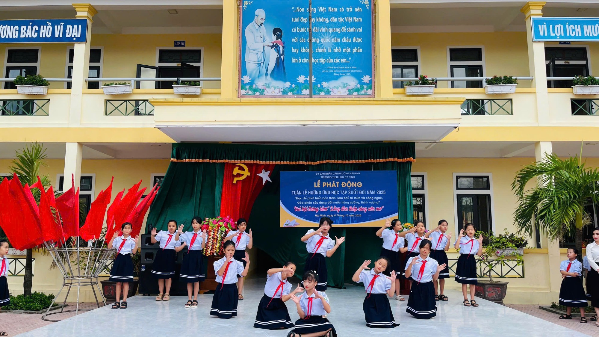 TRƯỜNG TIỂU HỌC KỲ NINH TỔ CHỨC TUẦN LỄ HƯỞNG ỨNG HỌC TẬP SUỐT ĐỜI NĂM 2025